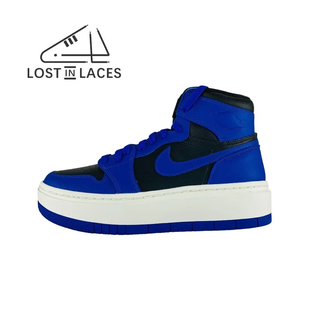 Air Jordan 1 Elevate High Black Blue Sneakers, New Women's Shoes DN3253-204